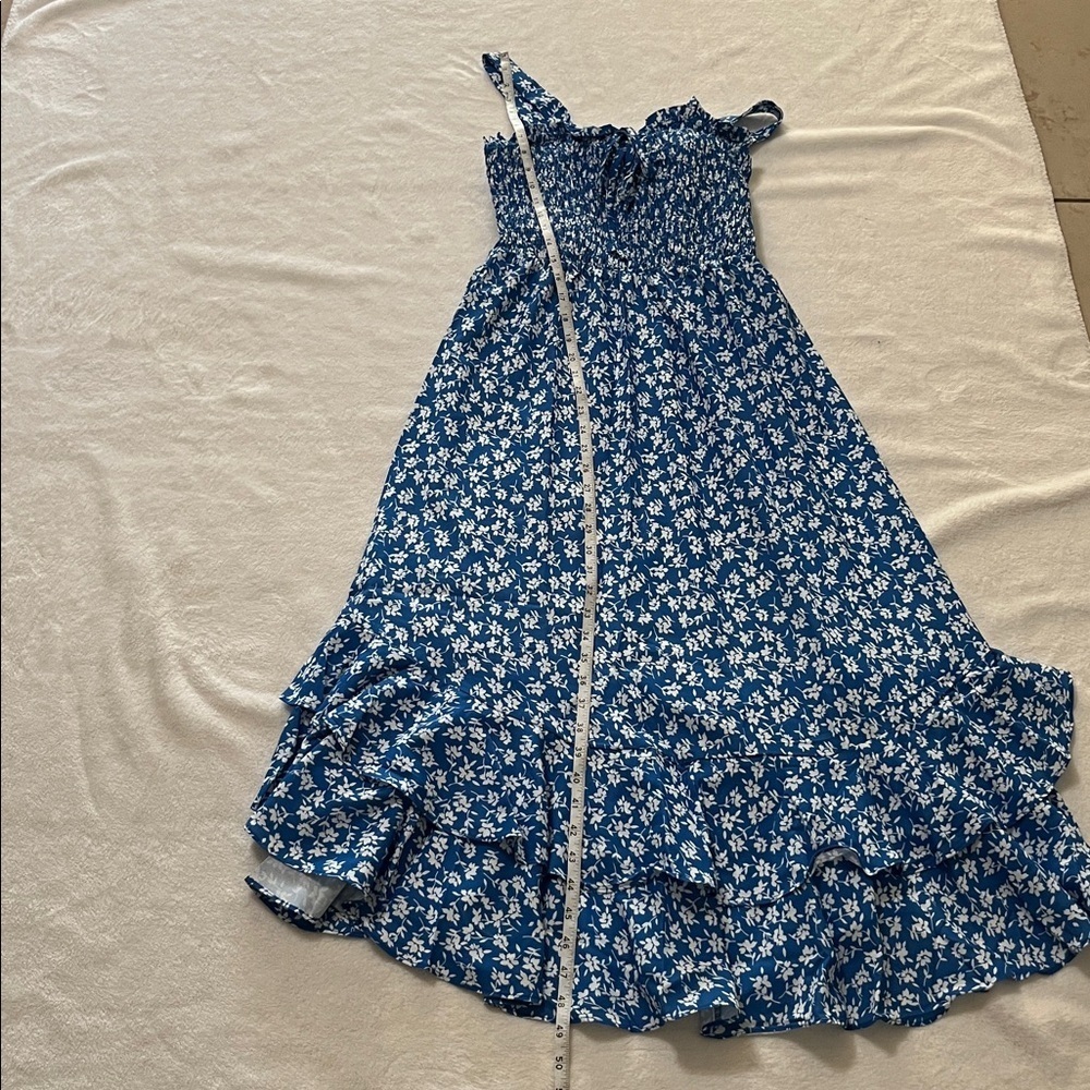 GRACE KARIN  Dress Square Neck Strapped Swing A Line Sundress Beach Long Maxi - Picture 7 of 11